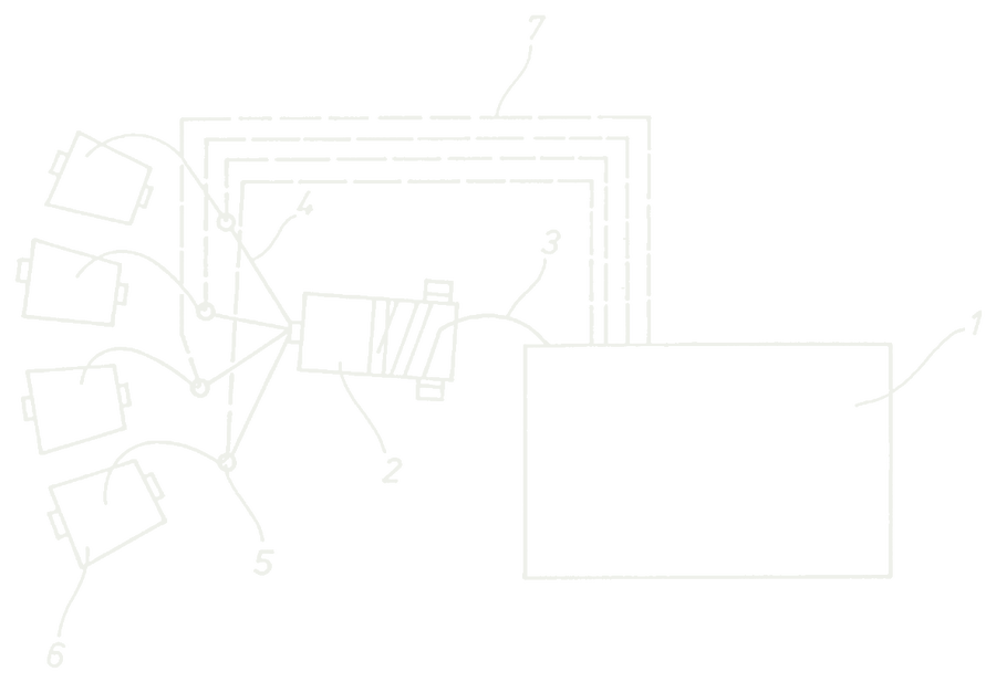 Anordnung zum Direktfachen an Luftdüsen-Webmaschinen