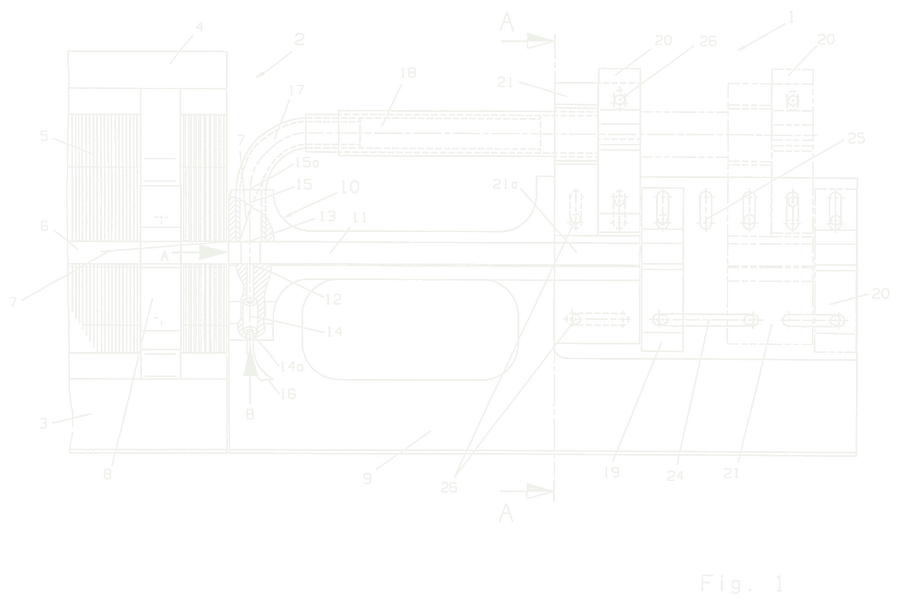 Schussfaden-Detektier- und Streckeinrichtung der Düsenwebmaschine